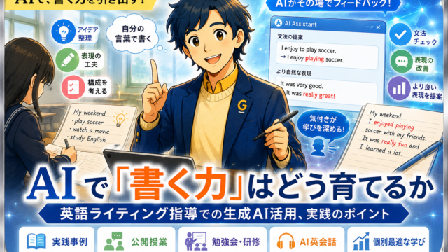 生成AIは英語教師の“伴走者”になれるか ― 文科省「AI英語活用リーダー」事業が示す、現場でのAI活用の要点