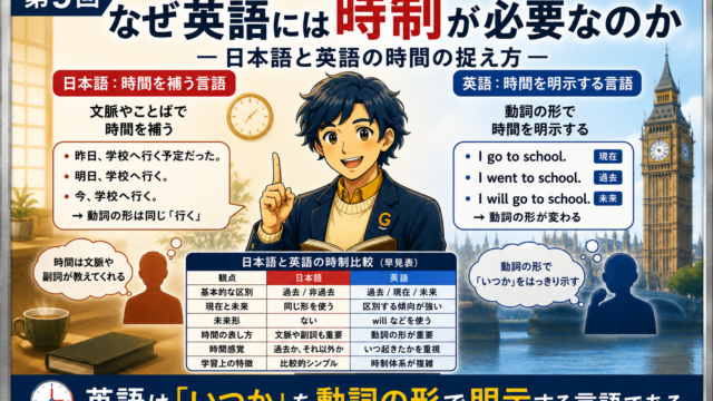 なぜ英語には時制が必要なのか