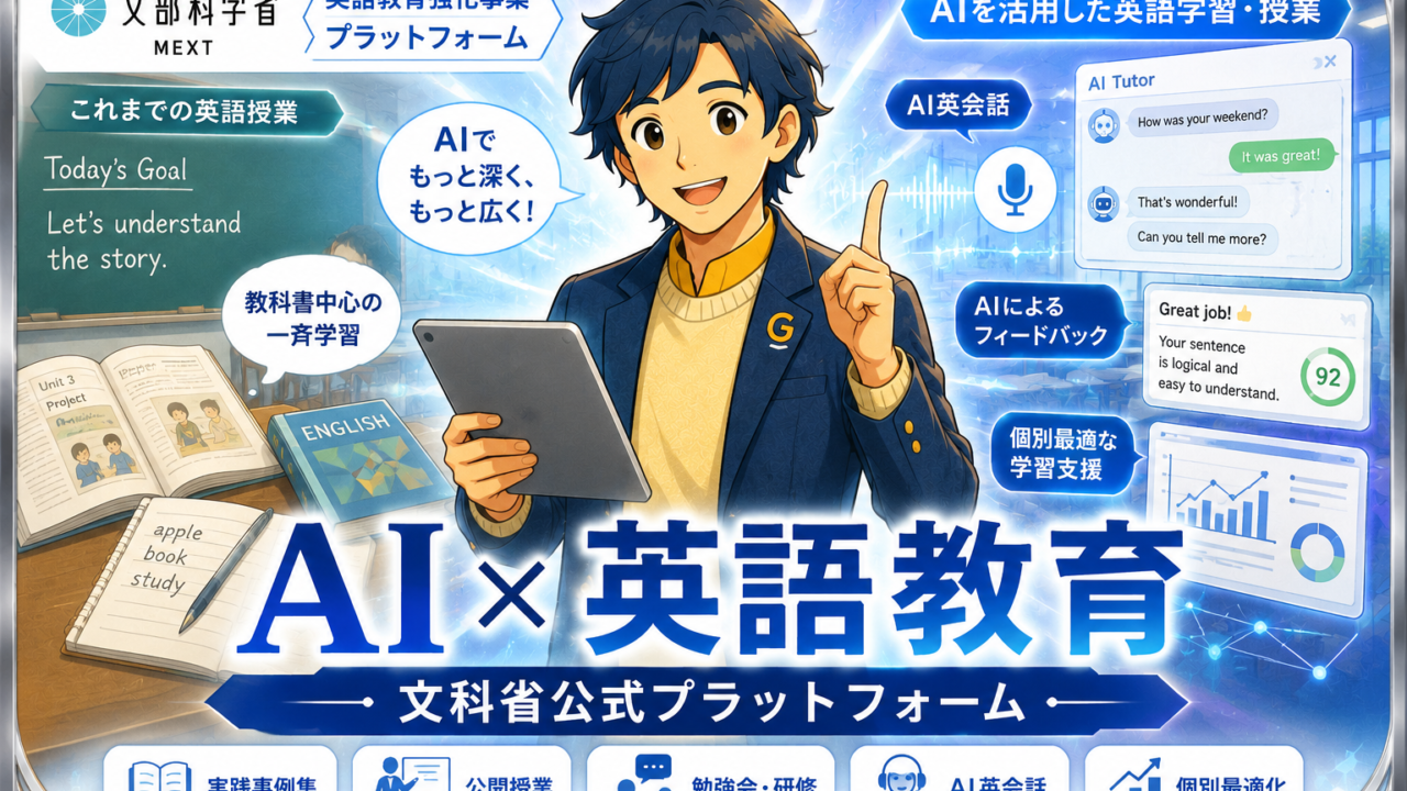 生成AIは英語教師の“伴走者”になれるか ― 文科省「AI英語活用リーダー」事業が示す、現場でのAI活用の要点